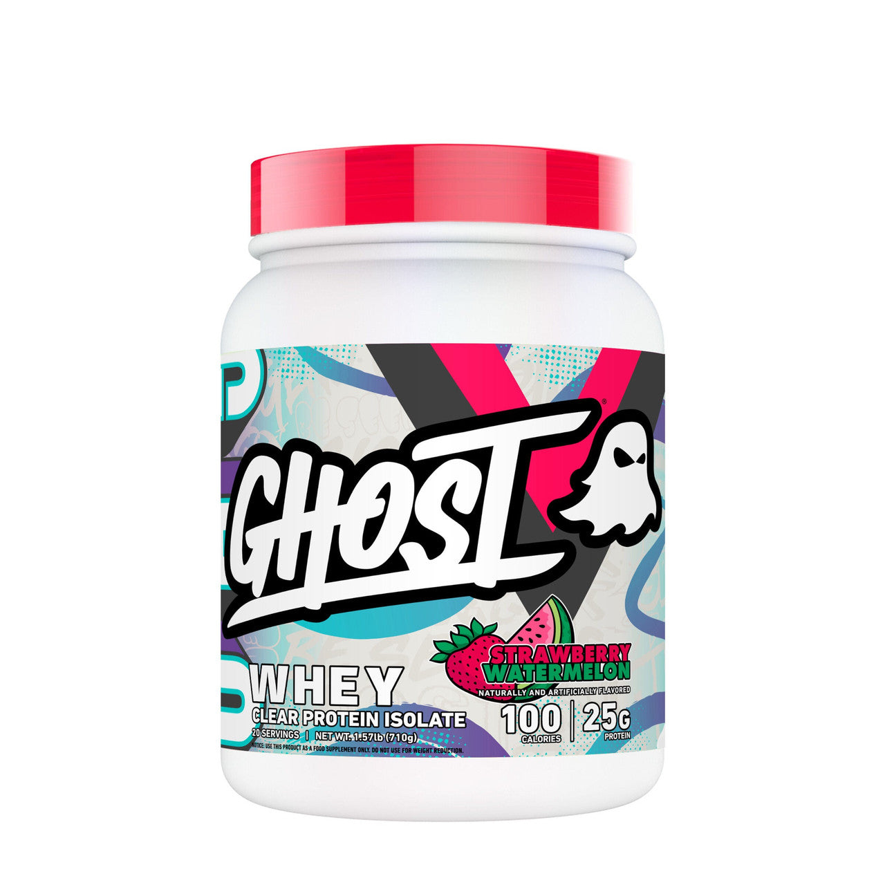 Ghost Whey Clear Aislado 20 Porciones Strawberry Watermelon