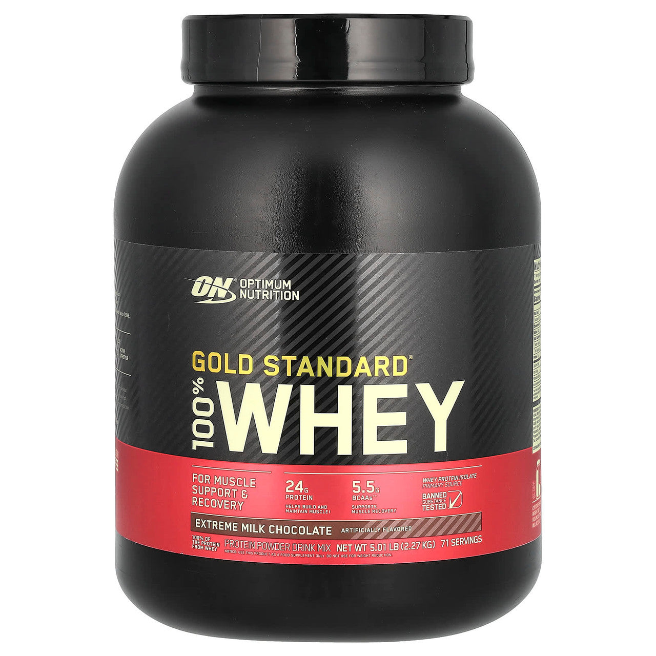 Optimum Nutrition 100 Whey Gold Std 5 Libras Chocolate Milk Extreme
