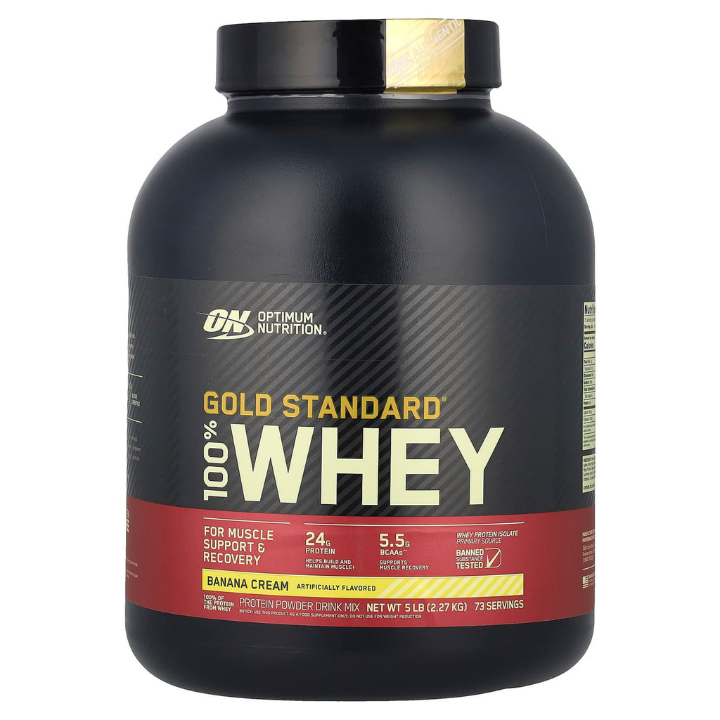 Optimum Nutrition 100 Whey Gold Std 5 Libras Banana Cream