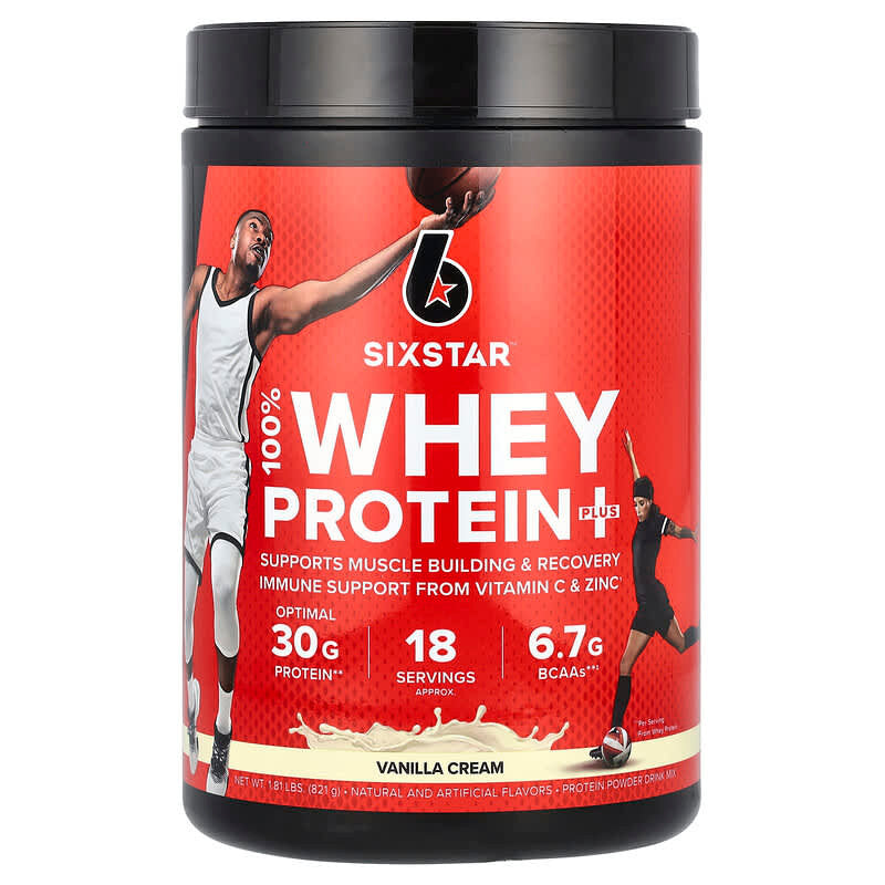 Muscle Tech Sixstar 100 Whey Protein Plus 1 82 Libras Vainilla Cream