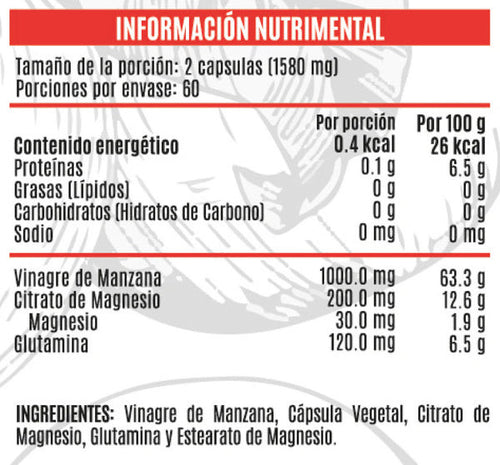 Advance Vinagre de Manzana Citrato de Magnesio 120 Cápsulas