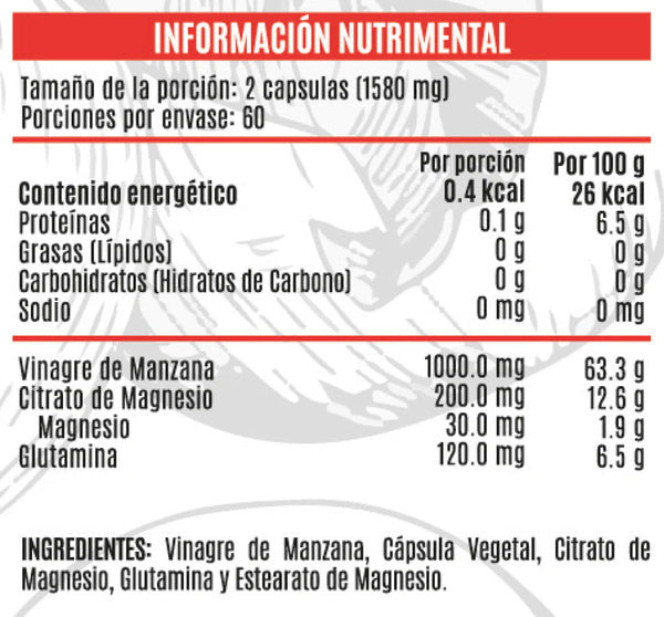 Advance Vinagre de Manzana Citrato de Magnesio 120 Cápsulas