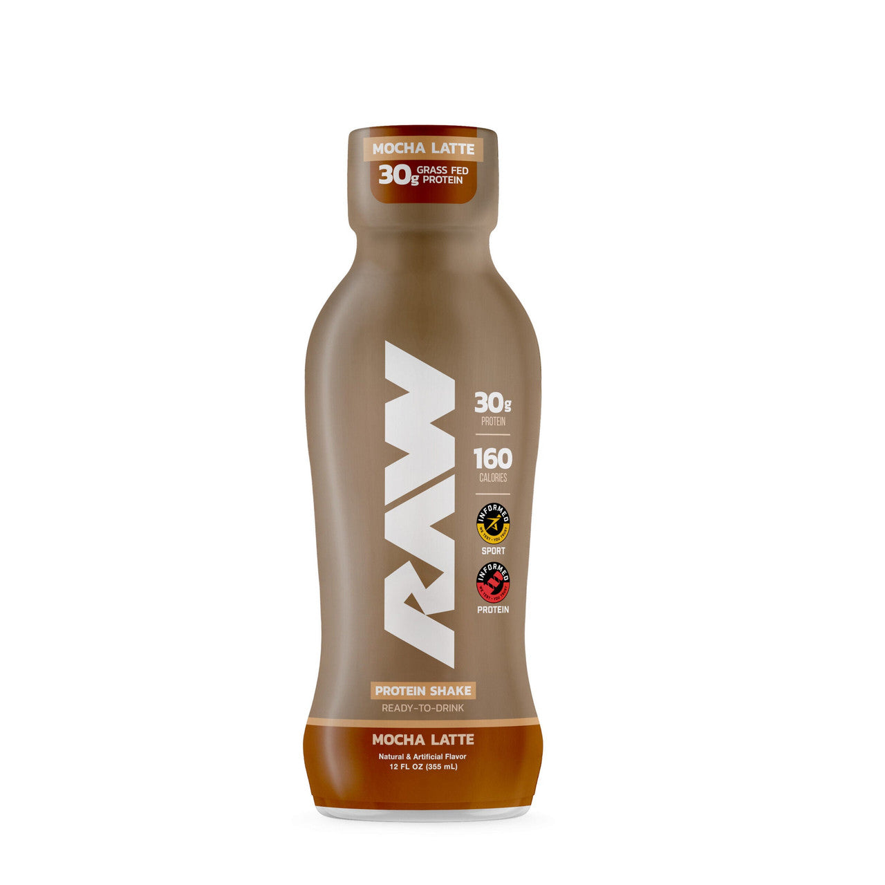 Raw Protein Lista para Beber 12 Onzas 12 Paquete Mocha Latte