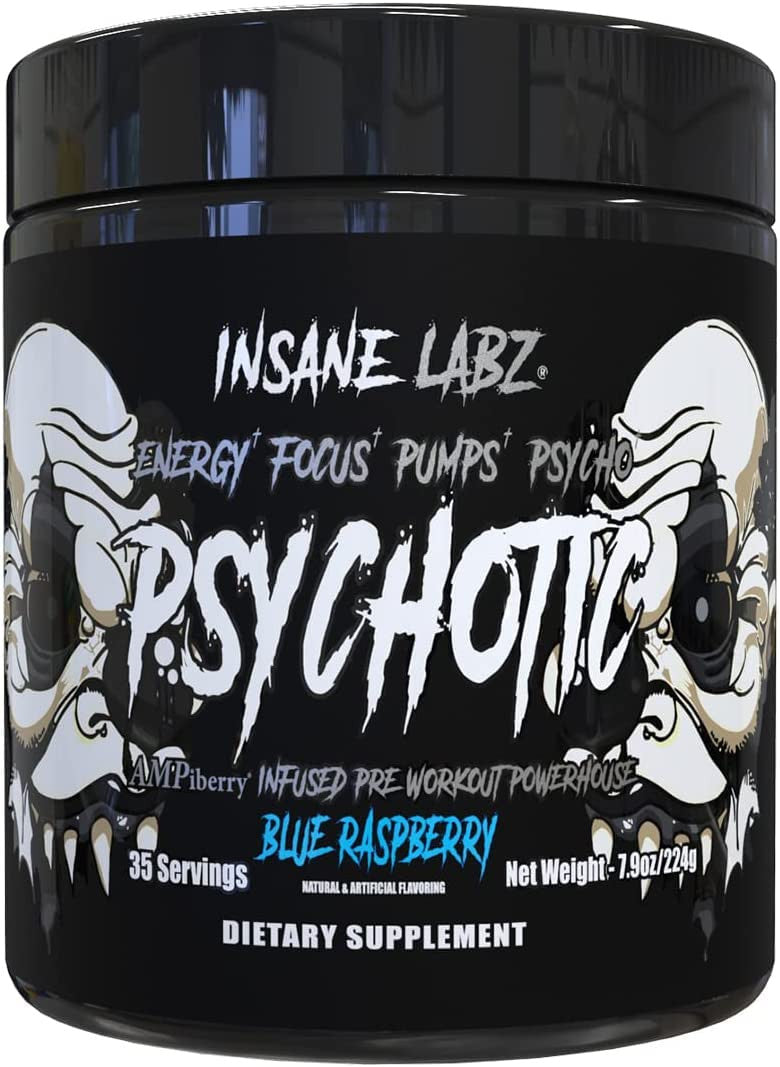 Insane Labz Psychotic Black 35 Porciones Blue Raspberry
