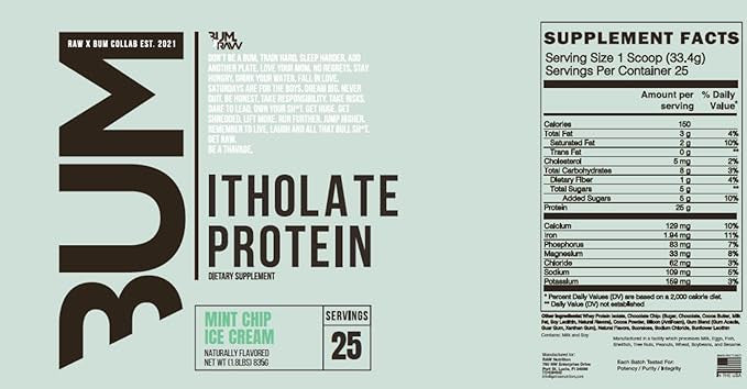 Raw Cbum Itholate 2 Libras Ube Ice Cream Edicion Limitada