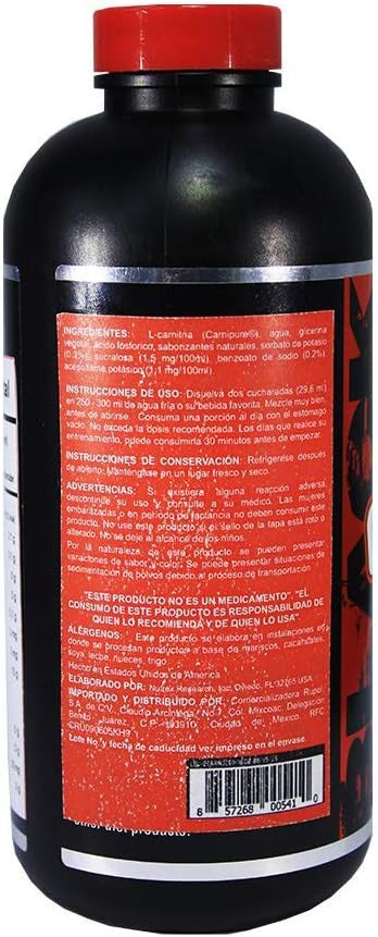 Nutrex Research Liquid L Carnitine 3000 16 Onzas Cherry Lime