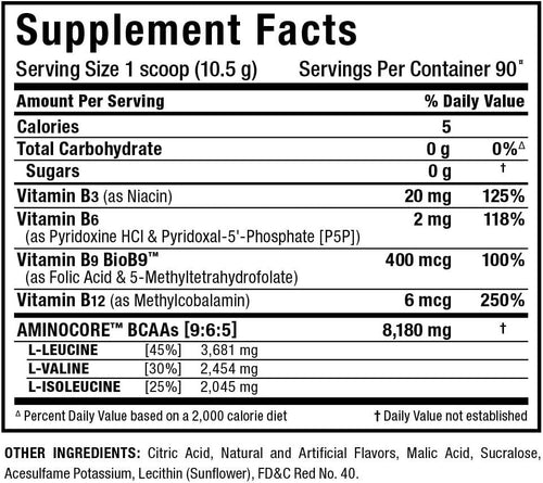 Allmax Amino Core Nutritionals 30 Porciones Watermelon