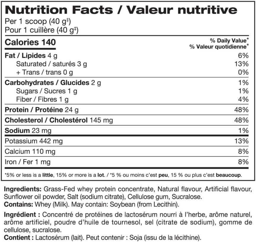Perfect Sports Ultra Fuel Grass Fed Whey Protein 4Lb Vanilla Ice Cream