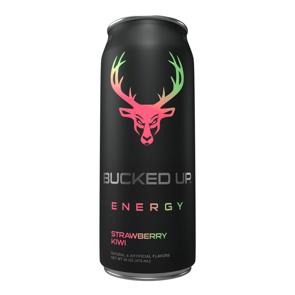 Bucked Up Energy Drinks 16Oz 12Pk Strawberry Kiwi