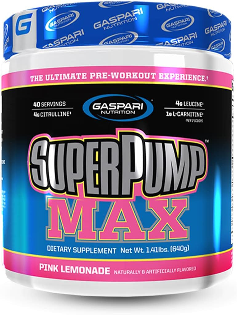 Gaspari Nutrition Super Pump Max 40 Porciones Pink Lemonade