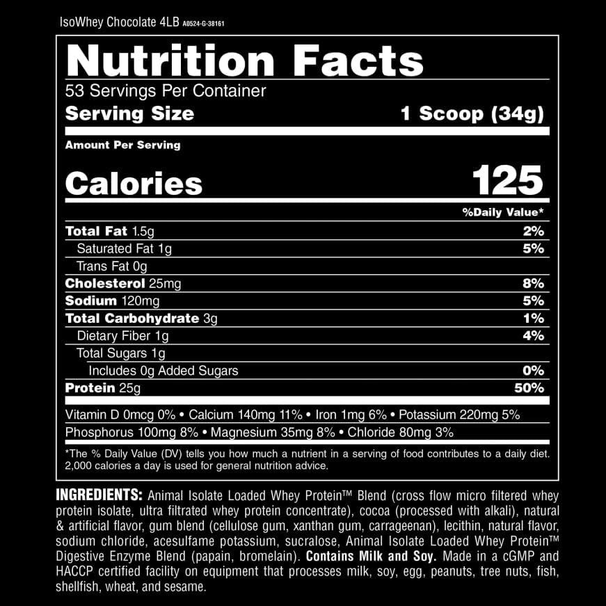 Universal Animal Whey 4 Libras Chocolate