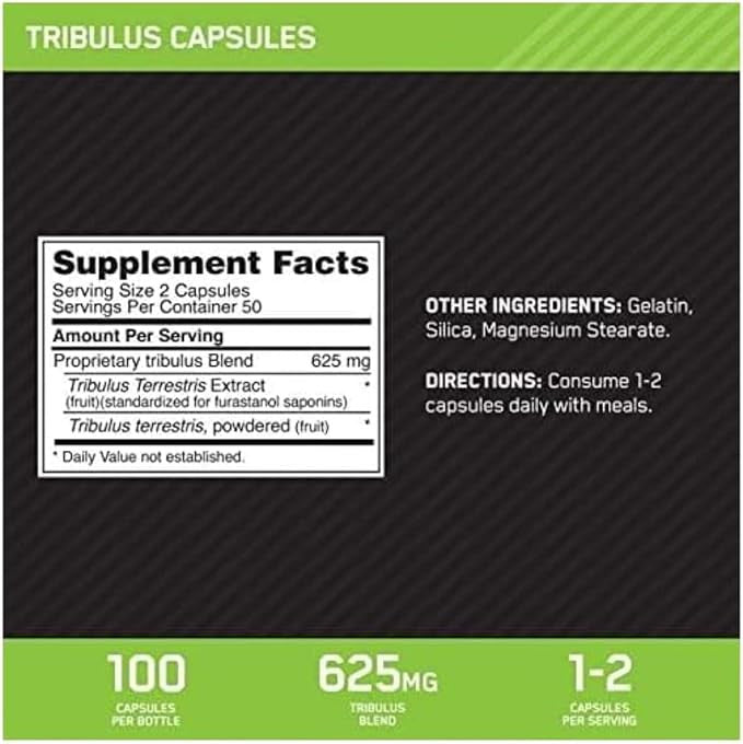 Optimum Nutrition Tribulus 100 Cápsulas