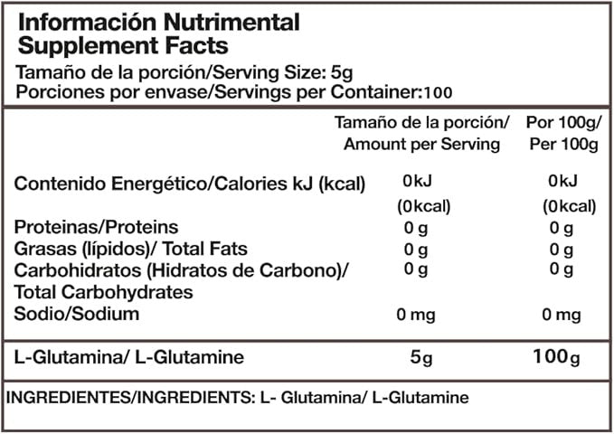 Alpha L Glutamina 500 Grs
