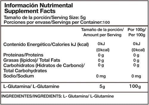Alpha L Glutamina 500 Grs