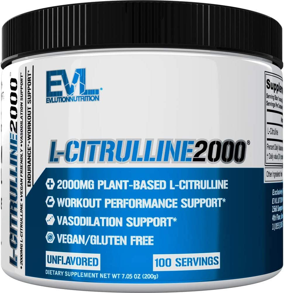 Evlution Nutrition L Citrulline 100 Porciones sin Sabor