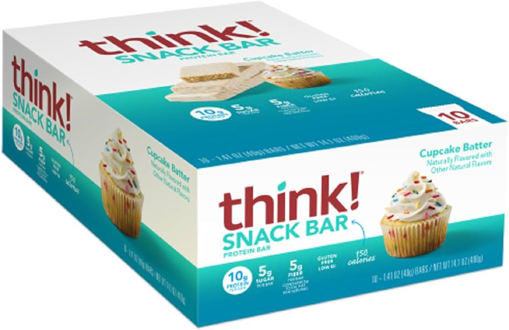 Think Protein 150 Calorie Bar 10 Bars Cupcake Batter