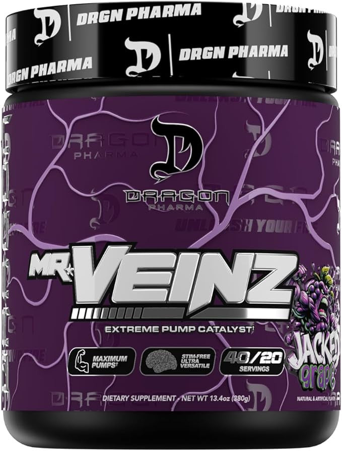 Dragon Pharma Venom 20 Porciones Jacked Grape