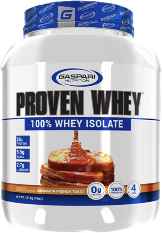 Gaspari Nutrition Proven 100 Whey Aislado 4 Libras Cinnamon French Toast