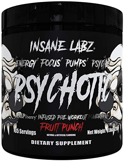 Insane Labz Psychotic Black 35 Porciones Citrus Grapefruit