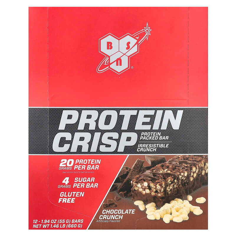 Bsn Protein Crips 12 Bars Chocolate Crunch