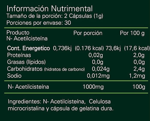 Alpha Ciste Na Nac 60 Cápsulas
