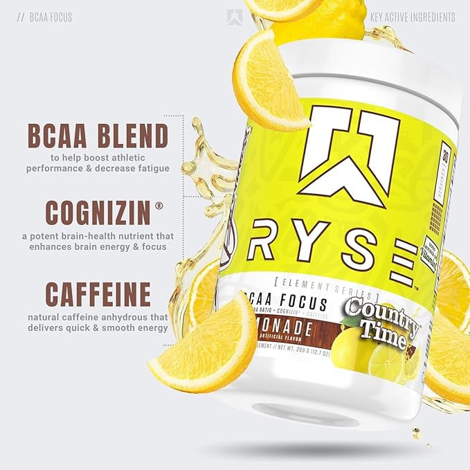 Ryse BCAA Focus 30 Porciones Sunny D Country Time Lemonade