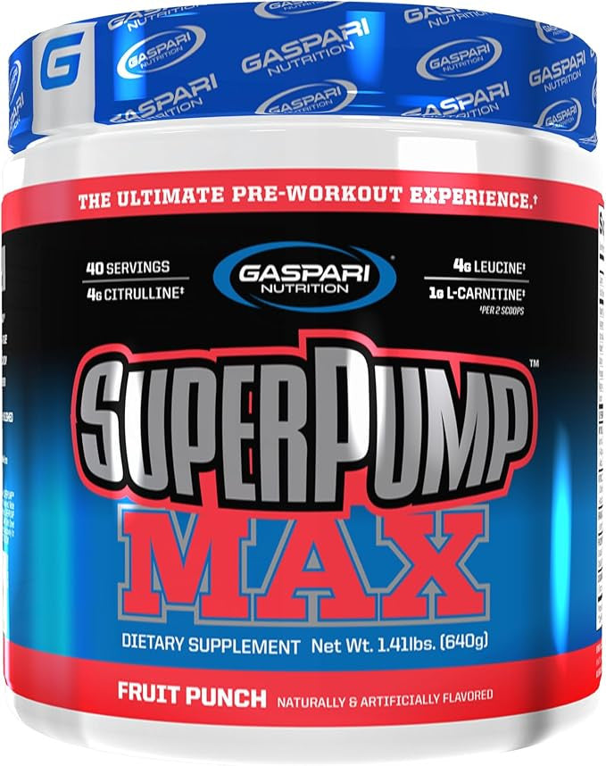 Gaspari Nutrition Super Pump Max 40 Porciones Fruit Punch