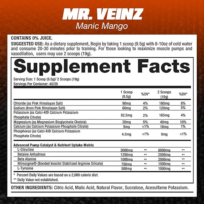 Dragon Pharma Venom 20 Porciones Manic Mango