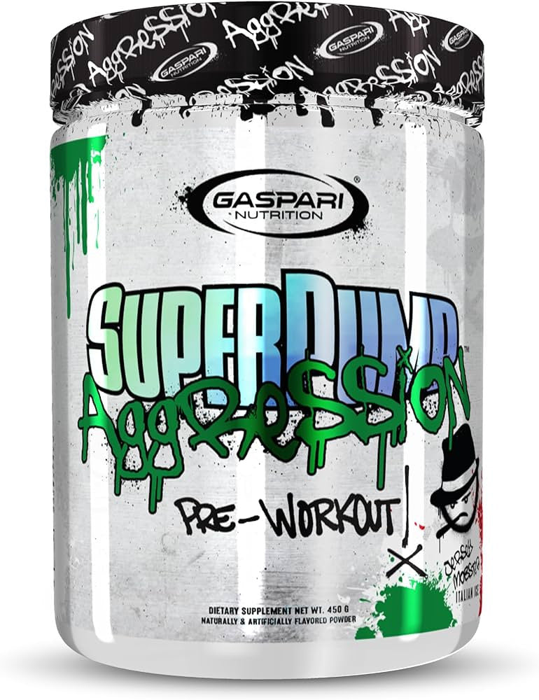 GASPARI NUTRITION SUPER PUMP AGRESSION 25 SERV JERSEY MOBSTER ITALIAN ICE