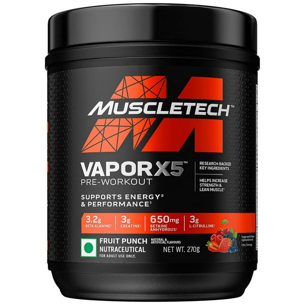 Muscle Tech Vapor X5 30 Porciones Fruit Punch
