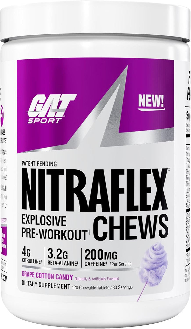 Gat Sport Sport Creatine Chews 30 Porciones Grape Cotton Candy