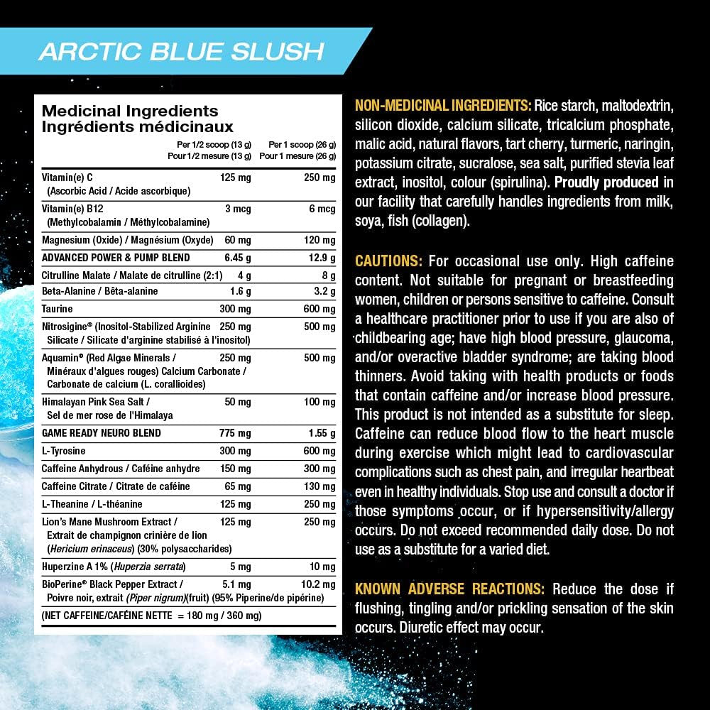 Pure Vita Labs Domin8 Pre - Entreno - (Artic Blue Slush)