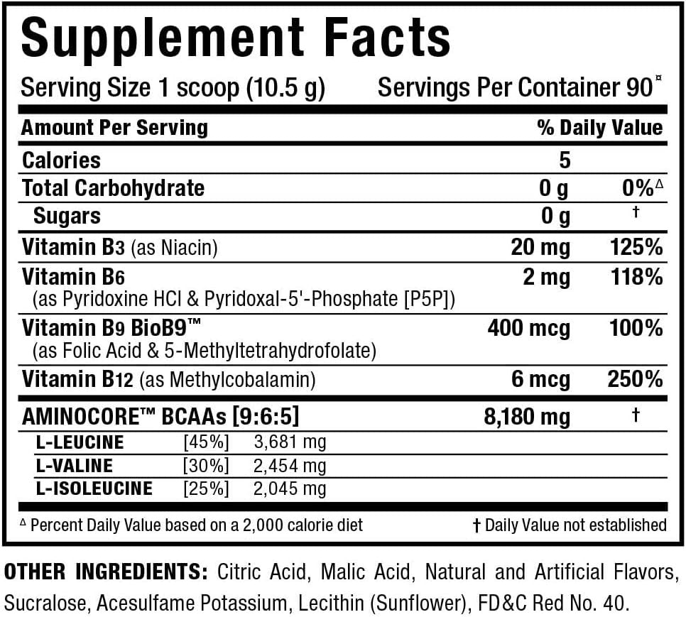 Allmax Amino Core Nutritionals 30 Porciones Fruit Punch