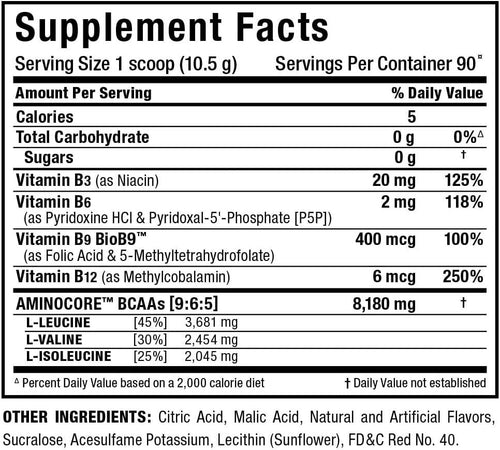 Allmax Amino Core Nutritionals 30 Porciones Fruit Punch