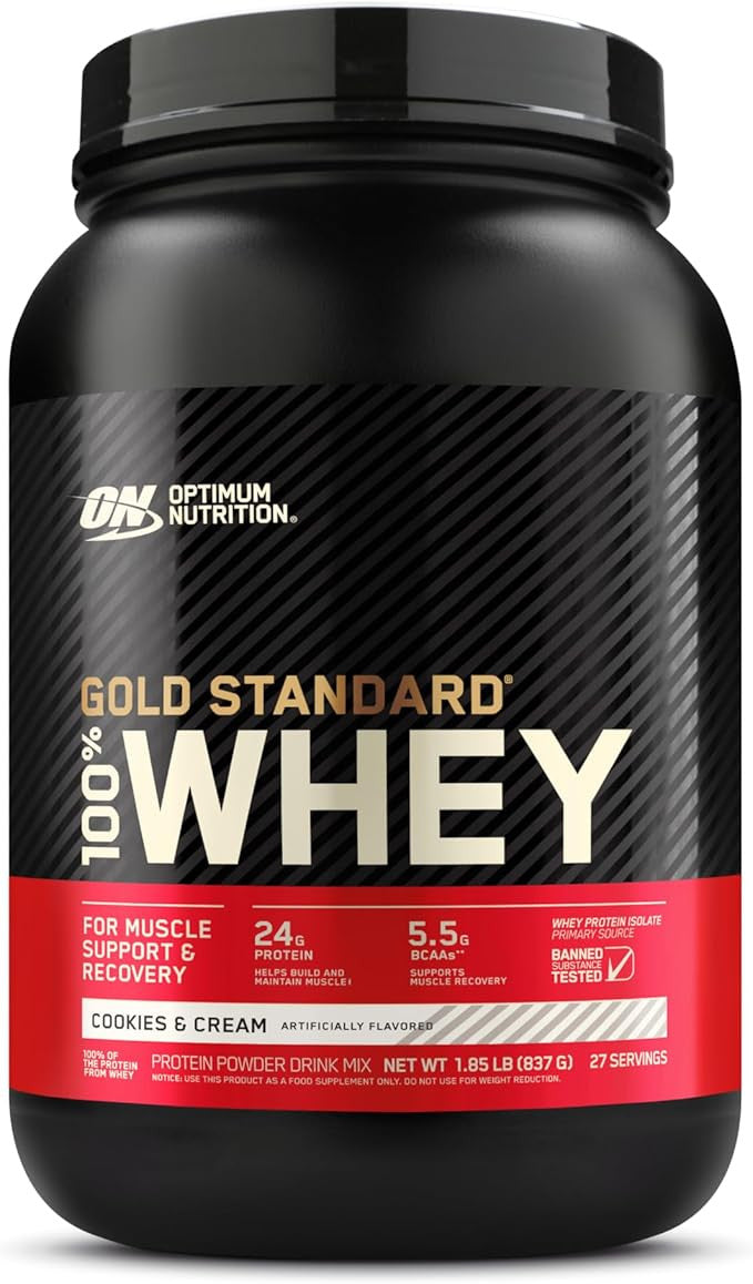 Optimum Nutrition 100 Whey Gold Std 1 85 Libras Cookies Cream
