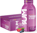 Raw Cbum Drink 12 Onzas 12 Paquete Pre - Entreno Thavage Lista para Beber Berry Blast