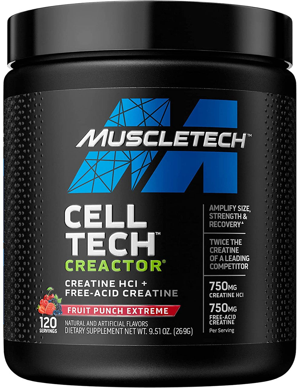 Muscle Tech Creactor 120 Porciones Fruit Punch
