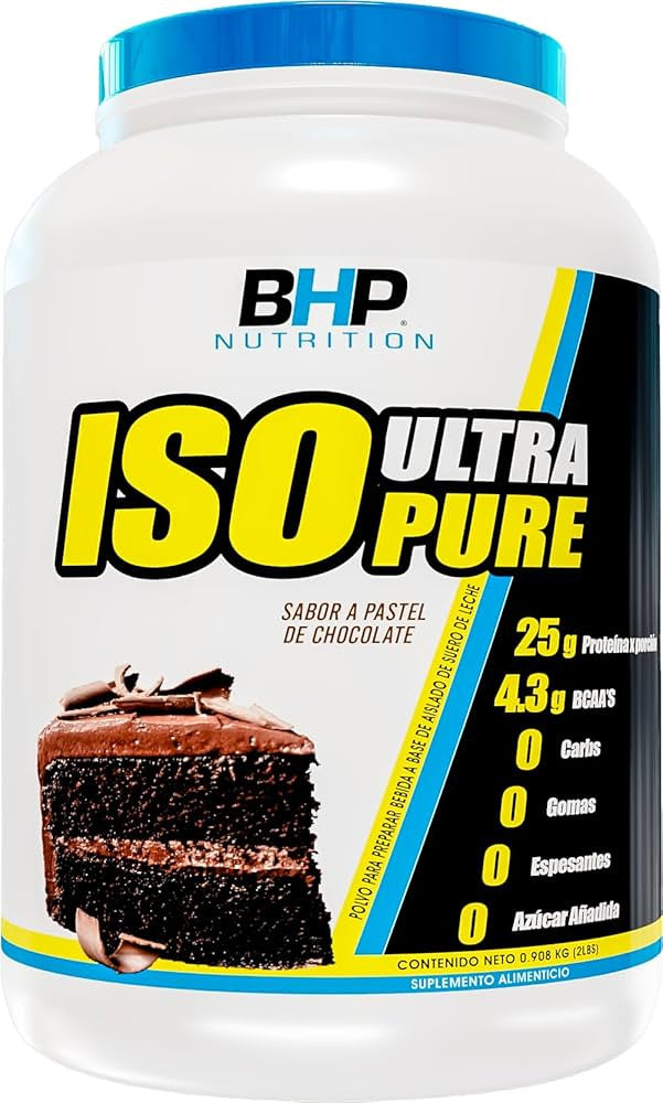 Bhp Iso Ultra Pure 0 Carbs 2 lb Pastel de Chocolate