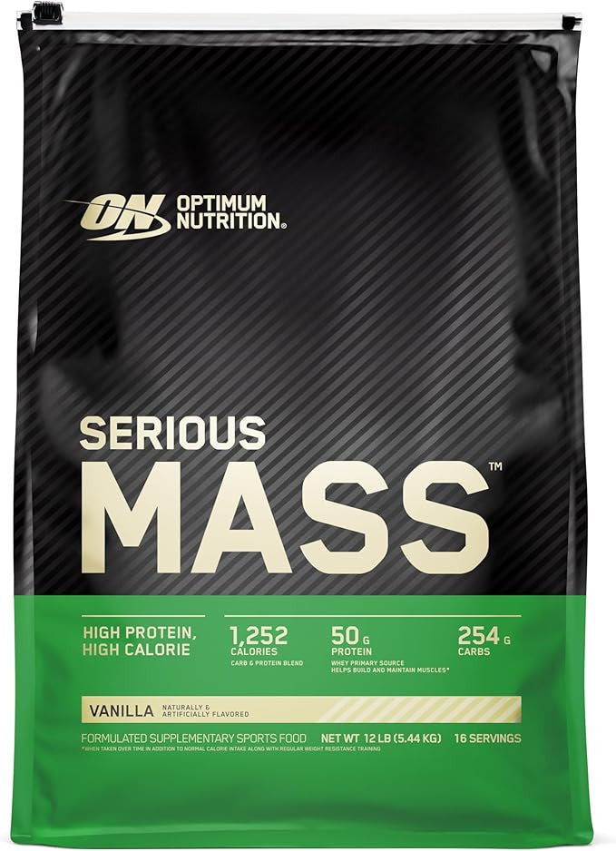 Optimum Nutrition Serious Mass 12 Libras Vainilla