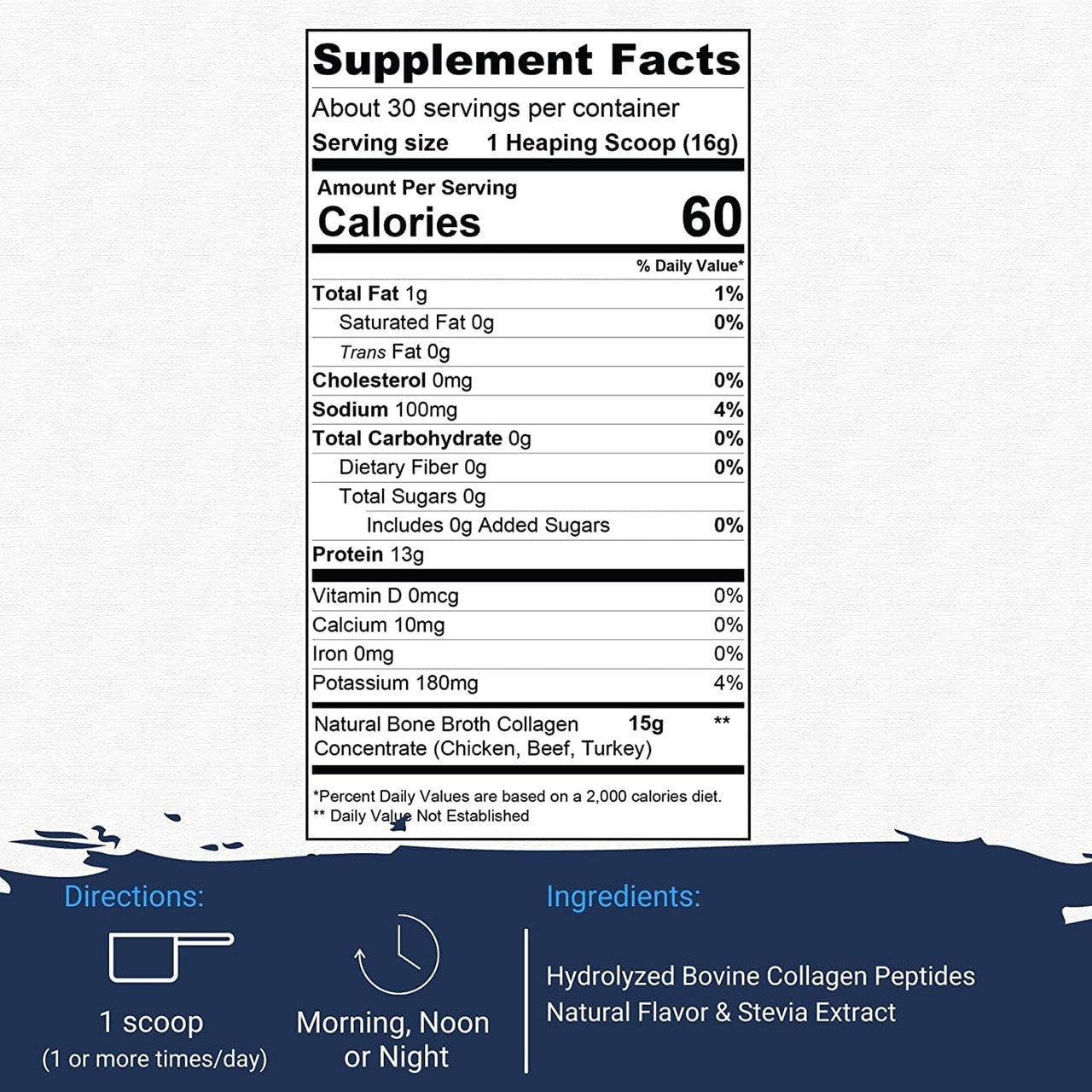 Gaspari Nutrition Bone Broth Athletic Collagen 30 Porciones Vainilla