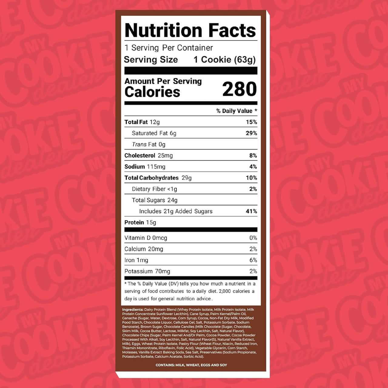 Raw My Cookie Dealer 113 g 12 Paquete Chocolate Candy Ganache