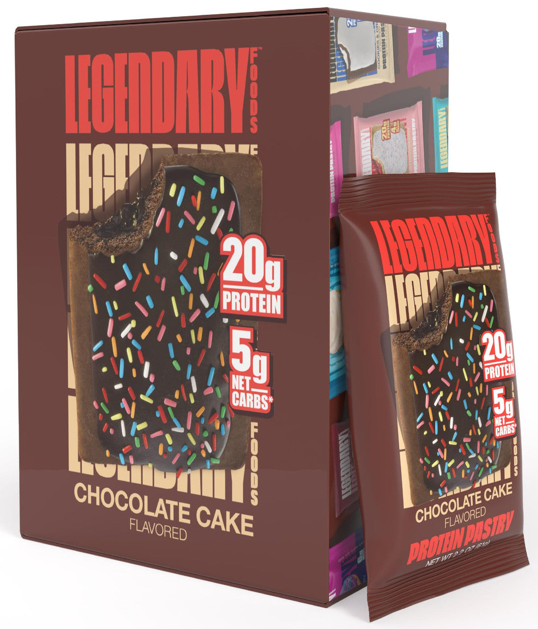 Legendary Tasty Pastry 10 Paquete Chocolate Cake