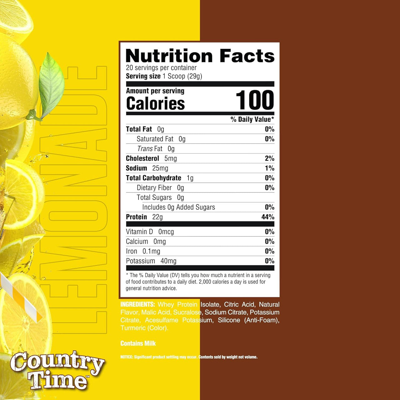 Ryse Clear Protein 20 Porciones Country Time Lemonade