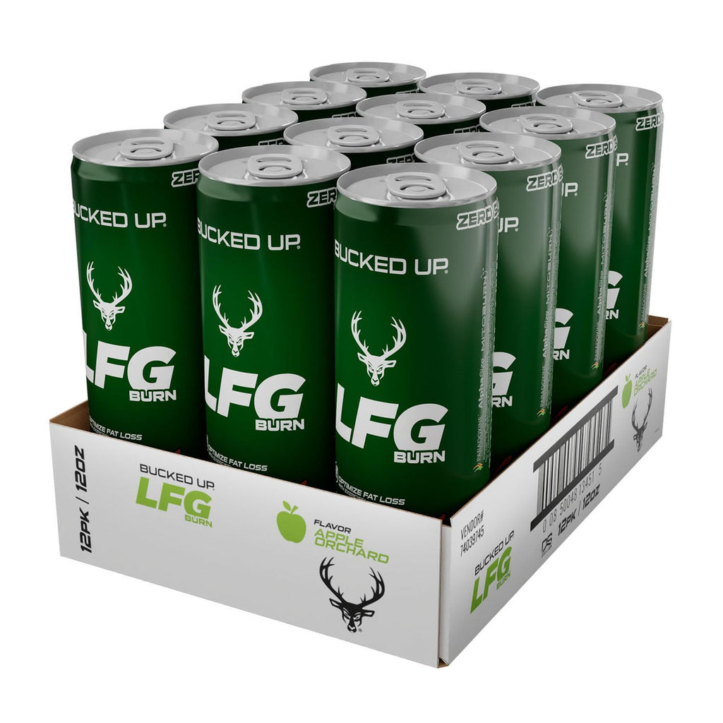 Bucked Up Lfg Burn Energy 12 Onzas 12Pk Apple Orchard