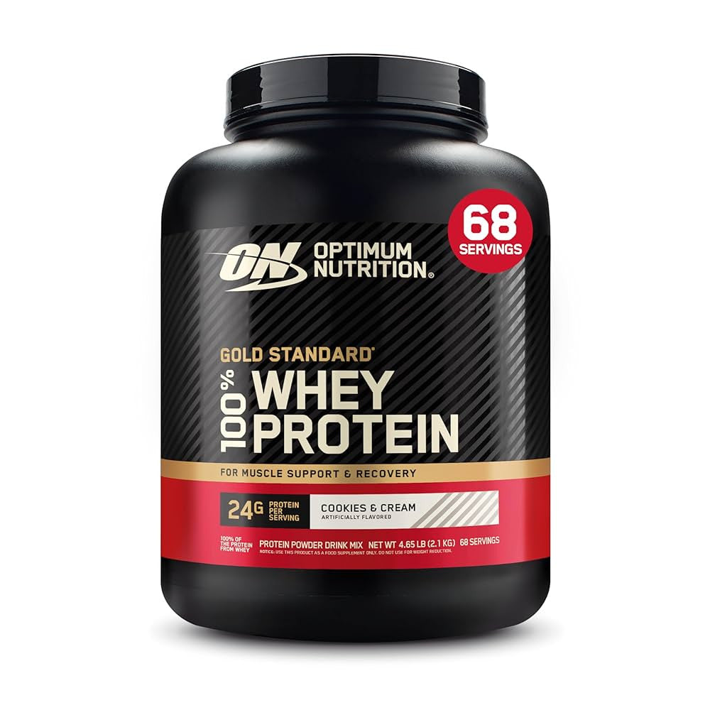 Optimum Nutrition 100 Whey Gold Std 4 6 Libras Cookies Cream
