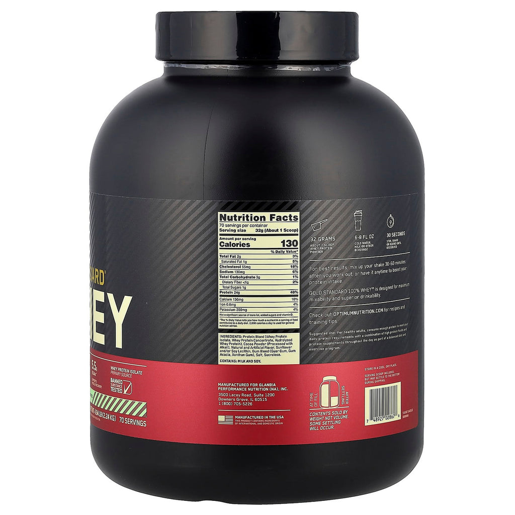 Optimum Nutrition 100 Whey Gold Std 2 Libras Chocolate Mint