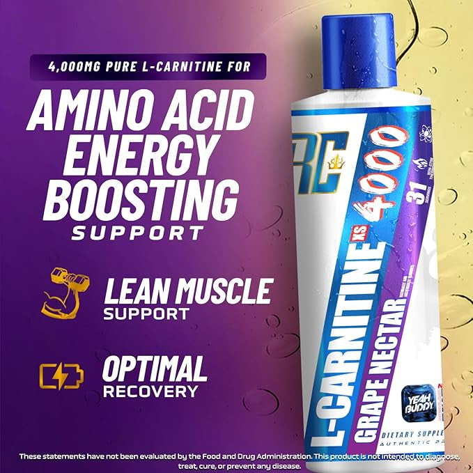 Ronnie L Carnitine 4000 16 Onzas Grape Nectar