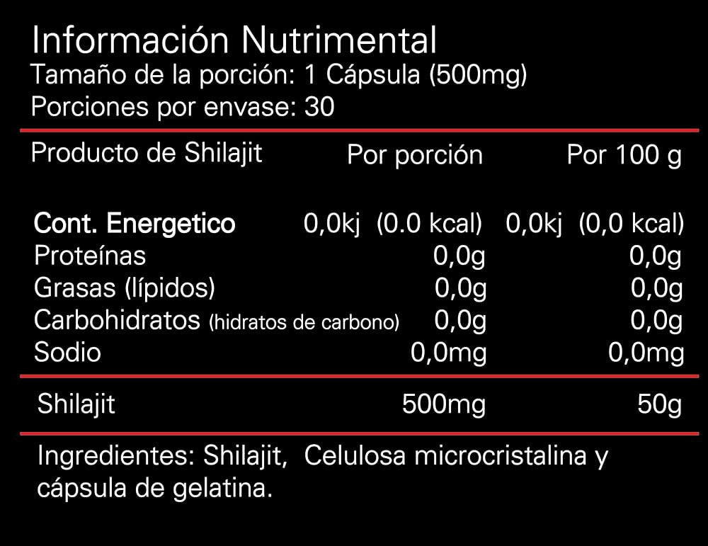 Alpha Shilajit 30 Cápsulas
