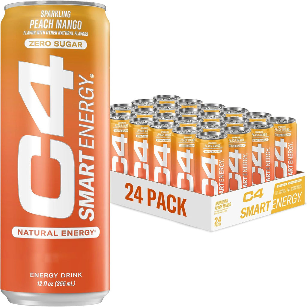 Cellucor C4 Smart Energy Carbonatada 12Oz 12Pk Peach Mango