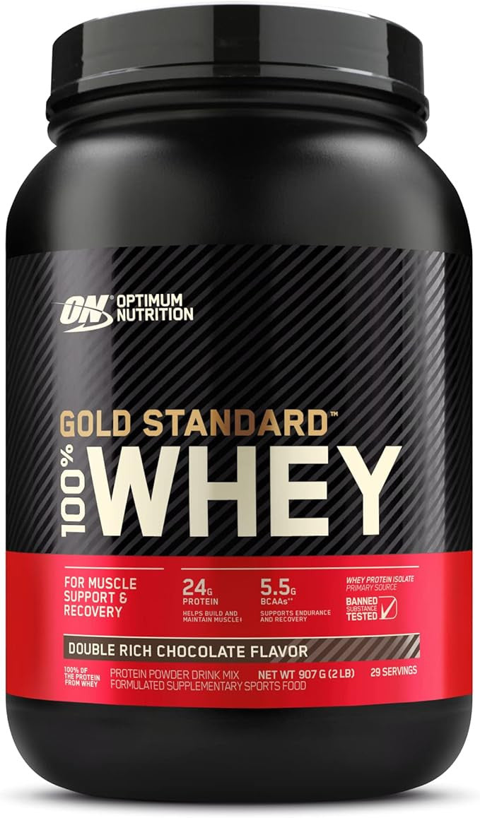 Optimum Nutrition 100 Whey Gold Std 1 47 lb Double Rich Chocolate